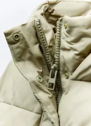 Стьобаний пуфер, куртка , пуховик з виваренимм ефектом zara7 фото