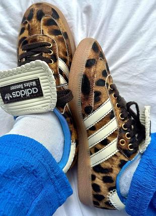 Кросівки adidas samba leopard wales bonner samba леопардові кеди в наявності