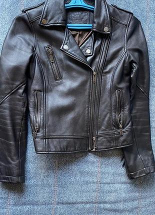 Шкіряна куртка, косуха, куртка в байкерському стилі4 фото