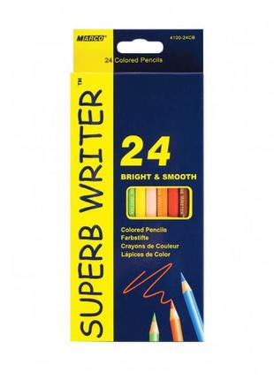 Олівці кольорові marco superb writer 24 кольори (4100-24cb)