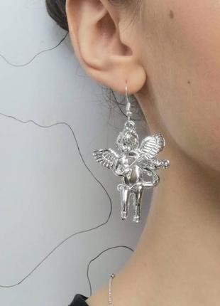 Серьги, сережки с ангелами