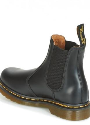 Черевики ботинки челсі dr.martens 2976 black smooth dm мартінси7 фото