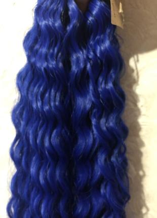 Афрокучері хвилька ariel, колір blue-24 фото