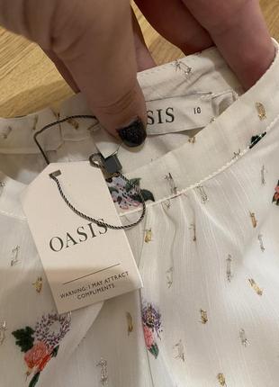 Блуза ніжна з квітами oasis4 фото