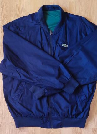 Lacoste легкая короткая куртка, куртка-бомбер, ветровка оригинал. р. 54-56 (xxl)1 фото
