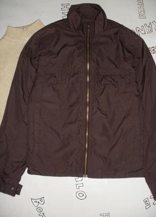 Отличная короткая ветровка демисезонная куртка next коричневого цвета1 фото