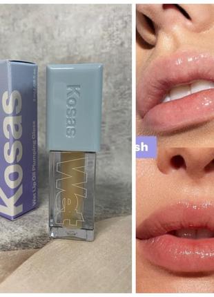 Олія блиск для губ kosas wet lip oil plumping gloss у відтінку jellyfish1 фото
