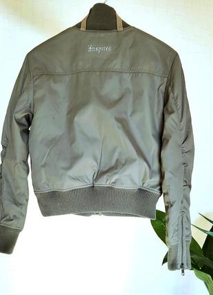 Куртка модна трендова зелена s/m2 фото