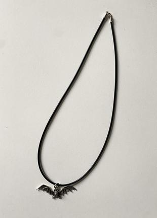 Серебряный кулон летучая мышь готический 925 гелловин хелловин