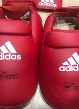 Перчатки adidas для каратэ wkf детские   и защита стопы(футы) размер s5 фото