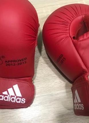 Перчатки adidas для каратэ wkf детские   и защита стопы(футы) размер s6 фото