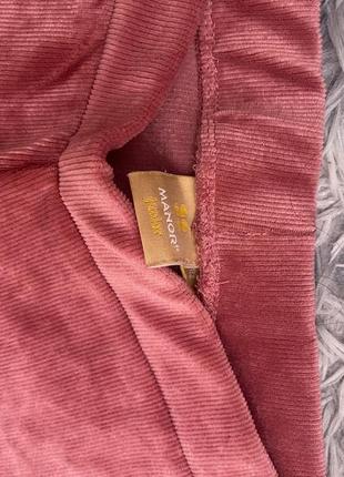 Рожеві велюрові лосіни легінси штани3 фото