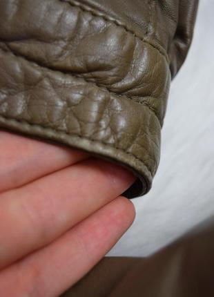 Куртка тренч плащ кожаный под пояс винтажный евро зима9 фото