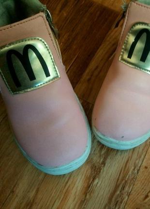 Ботинки сапоги полусапоги 30 размер розовые3 фото