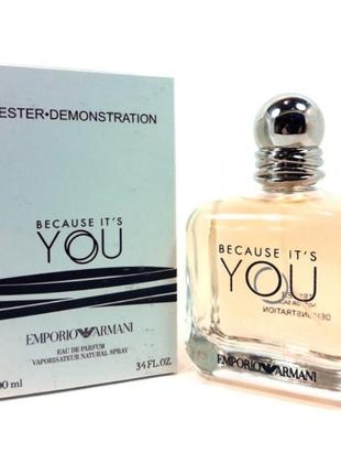 Giorgio armani emporio armani because its you парфумована вода тестер, 100 мл