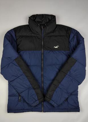 Чоловіча куртка hollister темно-синій (оригінал) hc6327m розмір м the north face nike adidas mammut