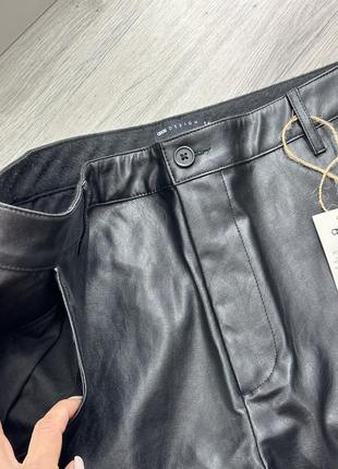 Крутые джинсы с кож зама asos качество 👍🏻2 фото