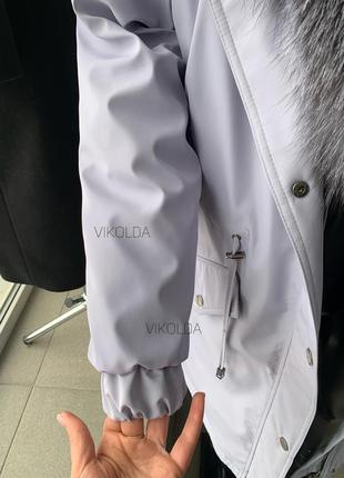 Жіноча зимова парка куртка з хутром блюфрост з 42 по 58 р5 фото