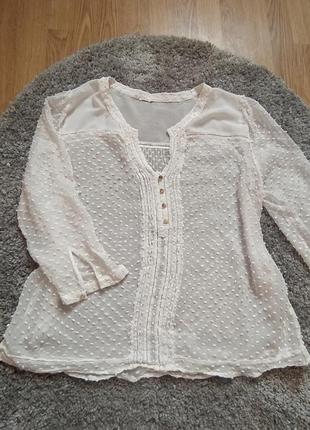 🩶🩶🩶симпатична шовкова святкова блуза в пупиришки