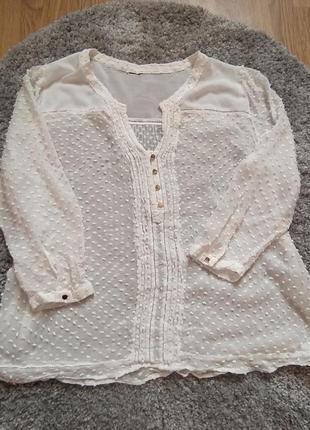 🩶🩶🩶симпатична шовкова святкова блуза в пупиришки