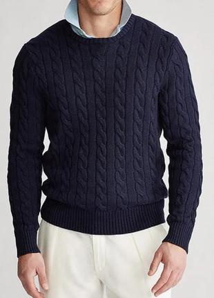 Шерстяний светер синього кольору howick original outfitters