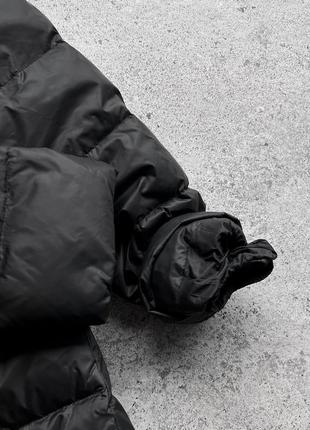 Emporio armani ea7 women’s black mid length puffer jacket coat жіноча, люксова, подовжена куртка, мікропуховик9 фото