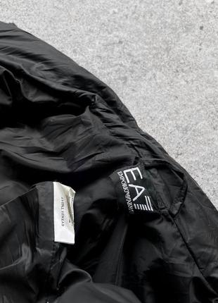 Emporio armani ea7 women’s black mid length puffer jacket coat жіноча, люксова, подовжена куртка, мікропуховик10 фото