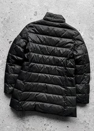 Emporio armani ea7 women’s black mid length puffer jacket coat жіноча, люксова, подовжена куртка, мікропуховик6 фото