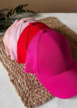 Рожева кепка, рожева жіноча бейсболка5 фото