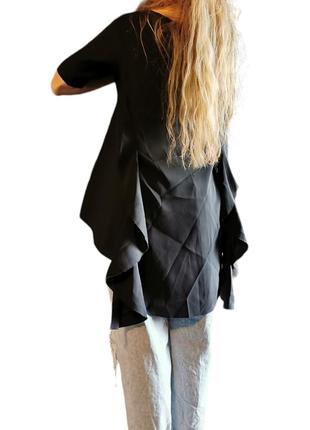 Блуза асимметричная cos туника с воланами рюши в бохо стиле авангардная3 фото