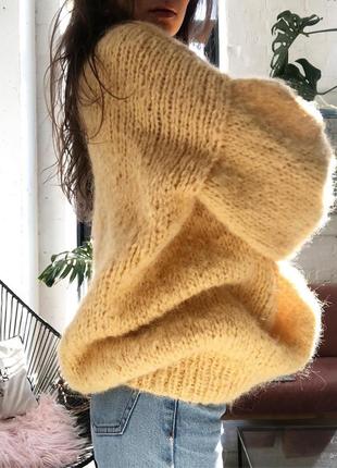 Нежный,мягкий и тёплый оверсайз свитер из альпаки🌿1 фото