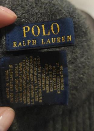 Шапка шерсть меріноса polo ralph lauren3 фото