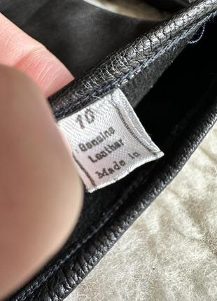 Мужские кожаные перчатки из натуральной кожи италия