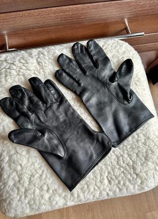 Мужские кожаные перчатки из натуральной кожи италия