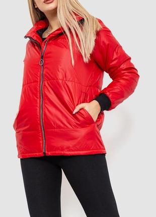 Куртка жіноча демісезонна червона3 фото