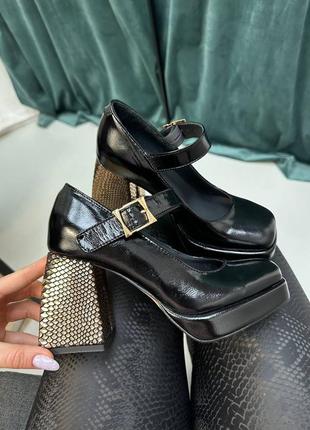Екслюзивні туфлі з італійської шкіри жіночі на підборах леопардові8 фото