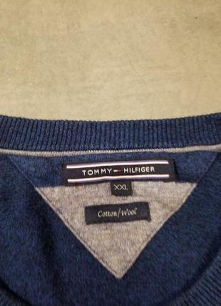 Tommy hilfiger кофта светр розмір xxl 52 54 вовна wool шерсть7 фото