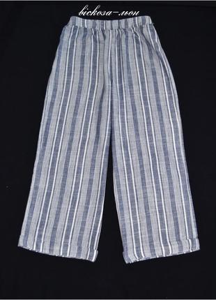 Широкі штани george віскоза-льон р.l\xl1 фото