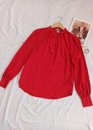 Красная блуза h&m2 фото