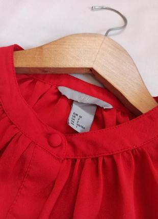Красная блуза h&m