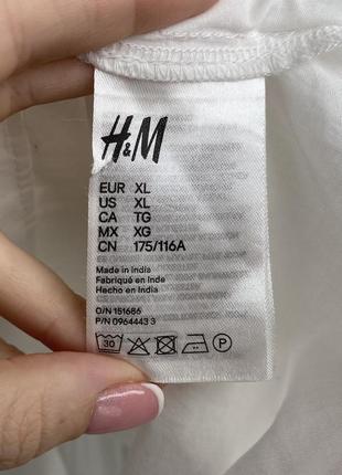 Новая туника белое платье h&m пляжное кроше вышивка хлопок2 фото