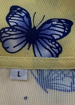 Нежная рубашка в бабочках2 фото
