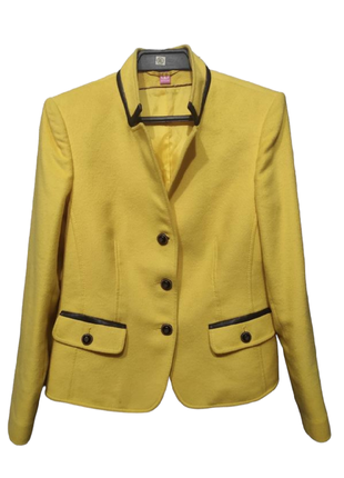 Пиджак, жакет яркого жёлтого цвета2 фото
