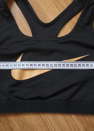 Топ nike pro classic swoosh gold bra3 фото