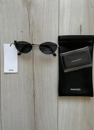 Сонцезахисні окуляри в металевій оправі, бренд mango5 фото