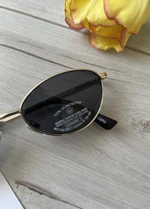 Сонцезахисні окуляри в металевій оправі, бренд mango8 фото