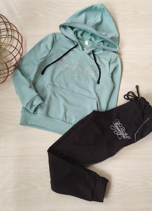 Спортивний костюм двунитка м'ятний #480