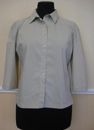 Блузка-рубашка с воротником и рукавом 3\4