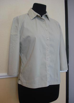 Блузка-рубашка с воротником и рукавом 3\44 фото