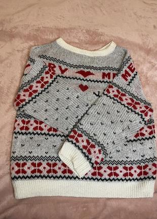 Кофта светр з оленями2 фото